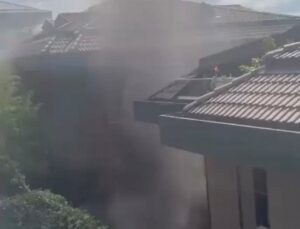 Sarıyer’de kurutma makinesi yangını: 8 kişi kurtarıldı