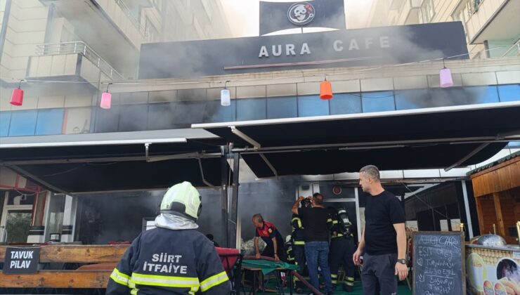 Siirt-Kurtalan yolundaki kafede yangın söndürüldü, kafe kullanılamaz hale geldi