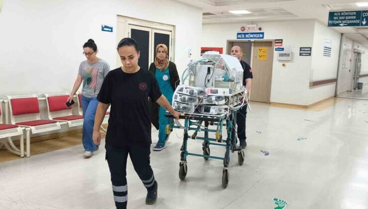 Siirt’te 8 günlük bebeğe kritik kalp teşhisi konuldu, Ankara’ya sevk edildi