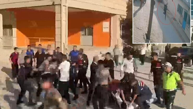 Silah seslerinin yükseldiği okuldan ilk görüntüler! Saldırgan böyle kaçtı