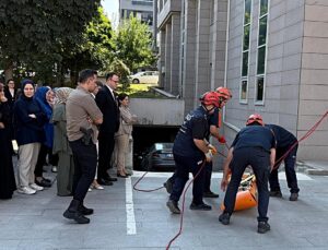 Sinop’ta Boyabat ve Durağan’daki adliyelerde deprem ve yangın tatbikatı yapıldı