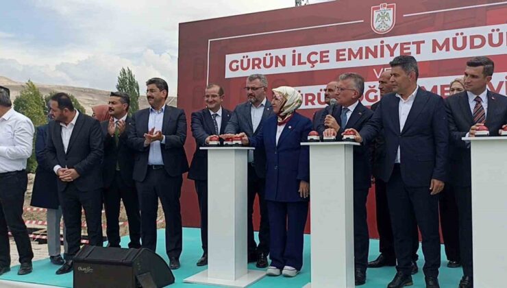 Sivas Gürün’de depremde hasar gören emniyet ve öğretmenevi binalarının temeli atıldı