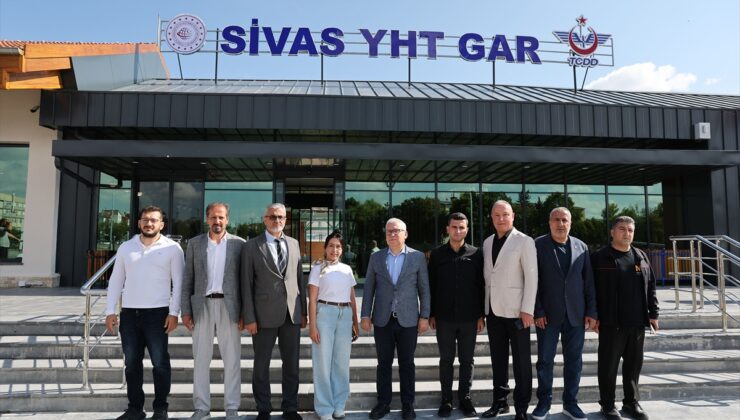 Sivas Valisi Şimşek, 75 milyon liralık YHT garının son hazırlıklarını inceledi