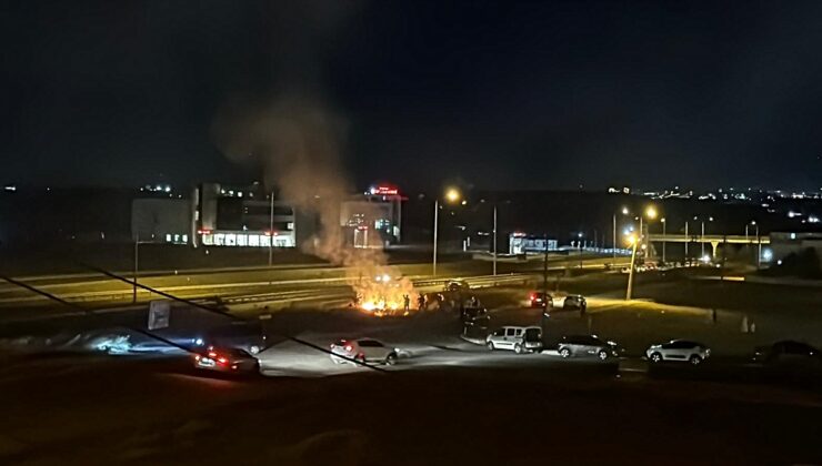 Tekirdağ Ergene’de düğünde atılan havai fişekler otluk alanda yangın çıkardı
