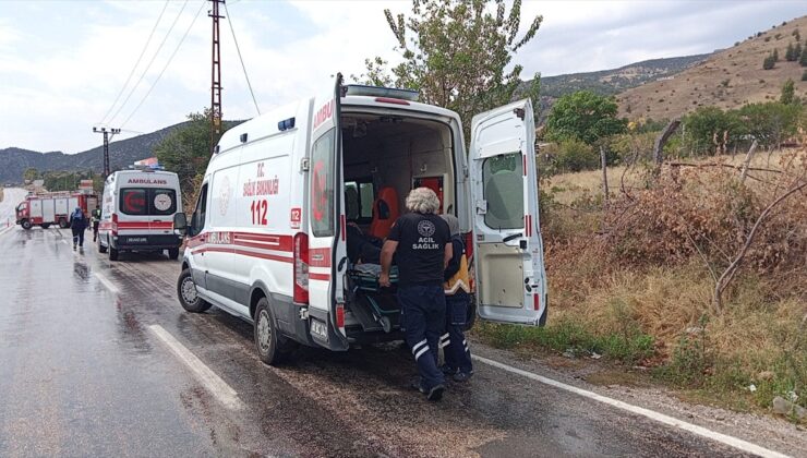 Tokat’ta iki kamyonetin çarpıştığı kazada 1 kişi yaralandı