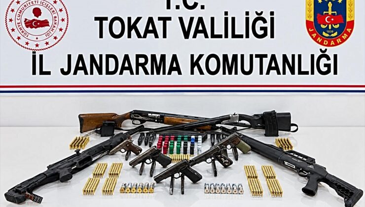 Tokat’ta silah kaçakçılığı operasyonunda 5 zanlı yakalandı
