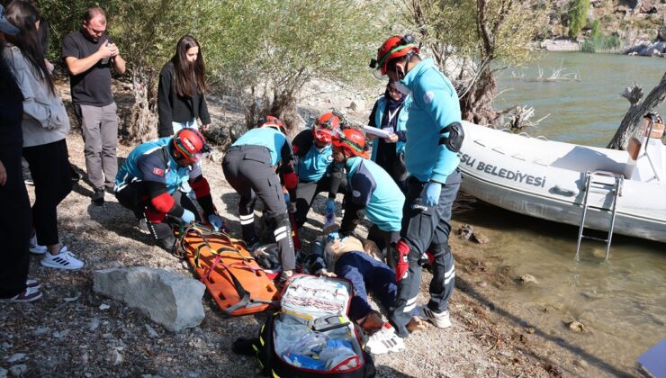 UMKE 11. Bölge Tatbikatı, Kayseri İncesu’da suda boğulma senaryolarıyla başladı