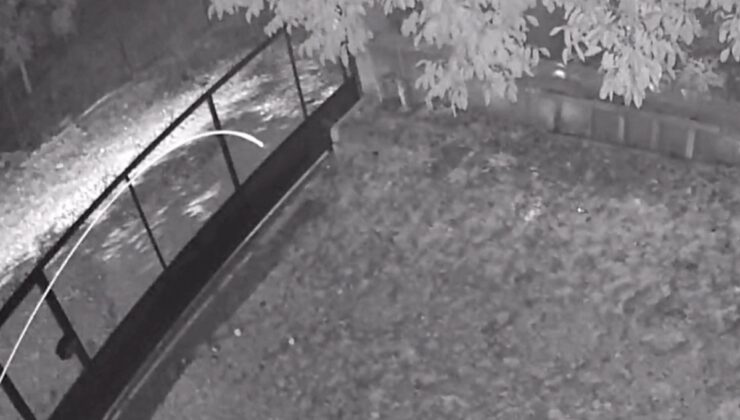 Adana Saimbeyli’de 4,4’lük deprem anı güvenlik kamerasına yansıdı