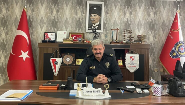 Amasya Merzifon’da, İlçe Emniyet Müdürlüğü’ne atanan Yunus Yavuz göreve başladı