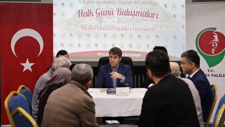 Amasya Valisi Önder Bakan, halk gününde vatandaşların talep ve sorunlarını dinledi