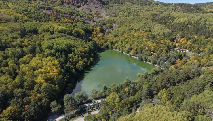 Ankara Çubuk’taki Karagöl Tabiat Parkı, son sıcak günlerde doğaseverlerin uğrağı oldu