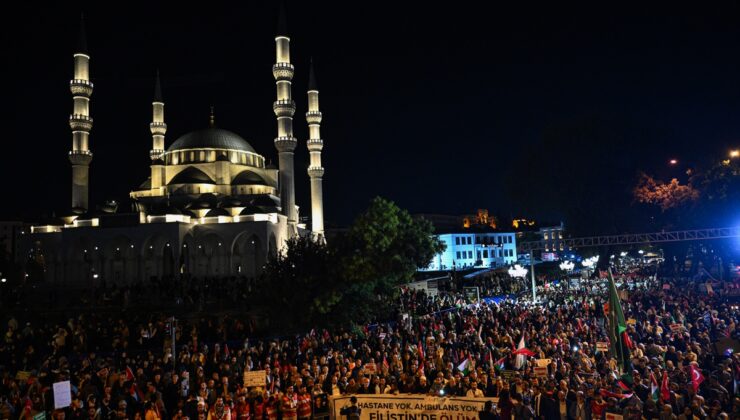 Ankara’da binlerce kişi, Gazze’de ateşkese rağmen süren saldırıları protesto için yürüdü