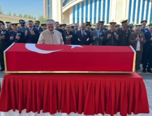 Ankara’da kazada şehit olan Albay Gökgöz, son yolculuğuna uğurlandı