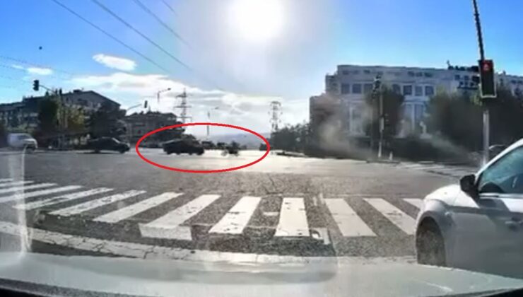 Ankara’da motosiklet sürücüsünün öldüğü kazanın kamera görüntüleri ortaya çıktı