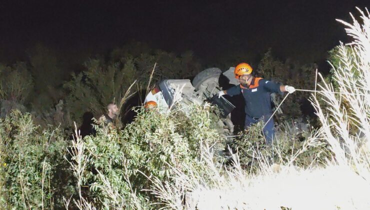 Antalya Akseki’de uçuruma düşen otomobilde 85 yaşındaki sürücü öldü, eşi yaralandı