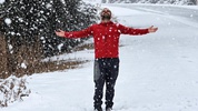 Bolu Kartalkaya'ya ekim ayında lapa lapa kar yağdı