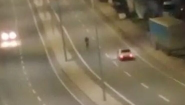 Artvin Hopa’da sahil yolunda yürüyen kişi araç altında kalmaktan son anda kurtuldu