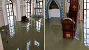 İstanbul'da sel, tarihi yapıları da vurdu: Sadabad Camii sular altında