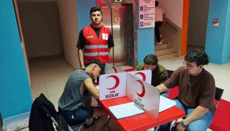 Aydın’da yurtta Kızılay iş birliğiyle kan bağışı etkinliği yapıldı