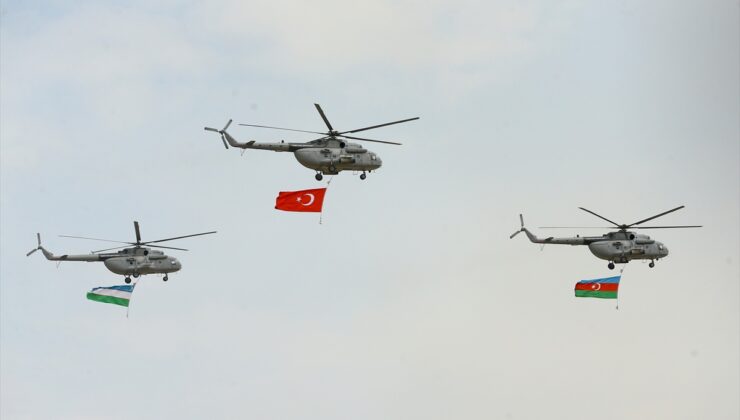 Azerbaycan, Türkiye ve Özbekistan’ın tatbikatında temsili terörist hedefler vuruldu