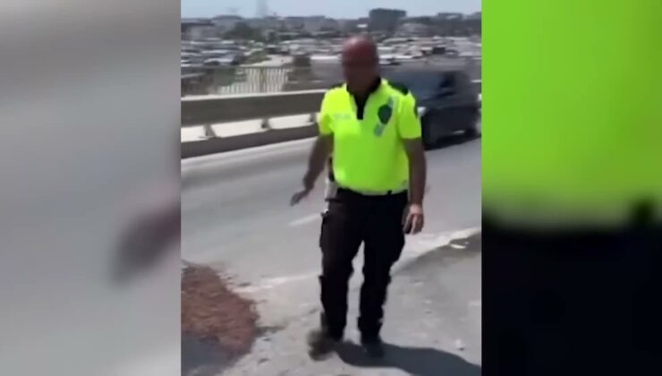 Bakan Çiftçi, Hatay’da motor yağının üzerine toprak taşıyan polise teşekkür etti
