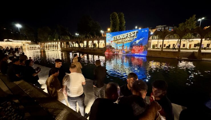 Balıklıgöl, TEKNOFEST Güneydoğu’da mapping gösterisine ev sahipliği yapıyor