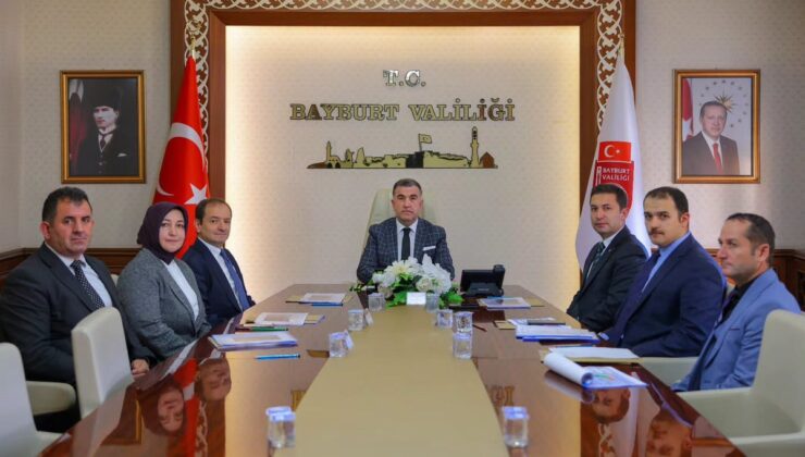 Bayburt’ta SYDV’lerin performansı Vali Eldivan başkanlığında görüşüldü