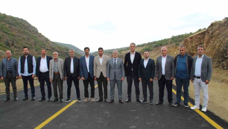 Bingöl’de Yukarı Çavuşlar köyünün 7,5 kilometrelik yolu sıcak asfaltla yenilendi