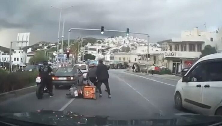 Bodrum’da kırmızı ışıkta motokuryeyi darp ettiler! İki saldırgana 360 bin lira ceza