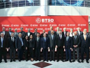 BTSO Başkanı Özer Matlı, yeni dönemde BESOB ve Bursaspor yönetimini ağırladı