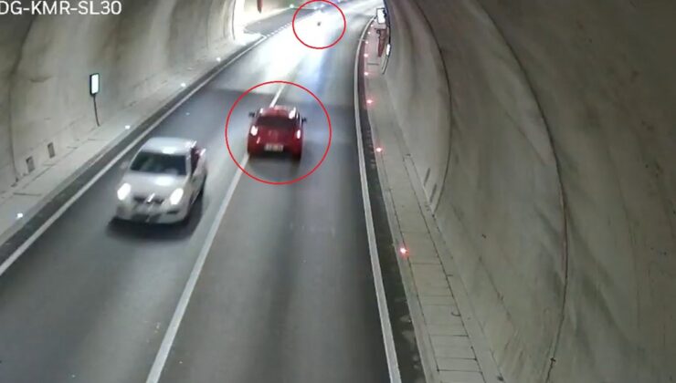 Bursa’da tünel kazasının görüntüsünde motosiklet sürücüsü öldü, oğlu ağır yaralandı