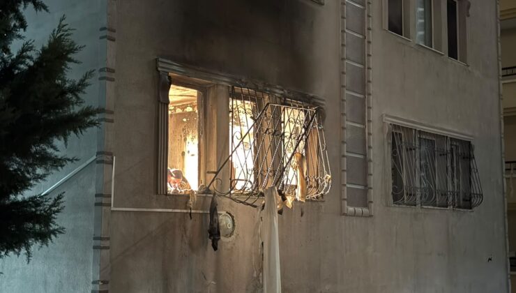Çankaya’da apartman dairesinde doğalgaz patlaması sonucu çıkan yangın söndürüldü