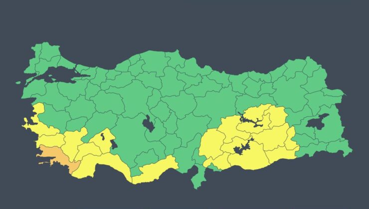 Çevre Bakanlığı, Muğla’ya turuncu, 18 il için sarı kodlu yağış uyarısı yaptı