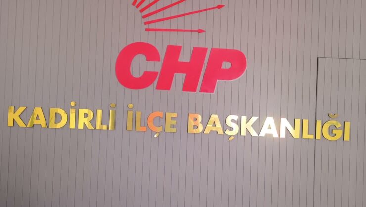 CHP Kadirli İlçe Başkanı Dalkılıç, atandıktan iki ay sonra görevinden istifa etti