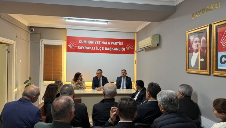 CHP Sözcüsü Sarı, serbest bırakılan Bayraklı İlçe Başkanı Gültekin’i ziyaret etti