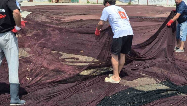 Deniz Yaşamını Koruma Derneği Adalar’da 800 kilogram hayalet ağ çıkardı
