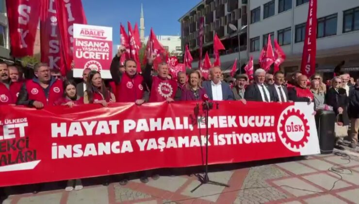 DİSK Başkanı Çerkezoğlu, 9 ayda işçiden 2 trilyon 254 milyar lira alındığını söyledi