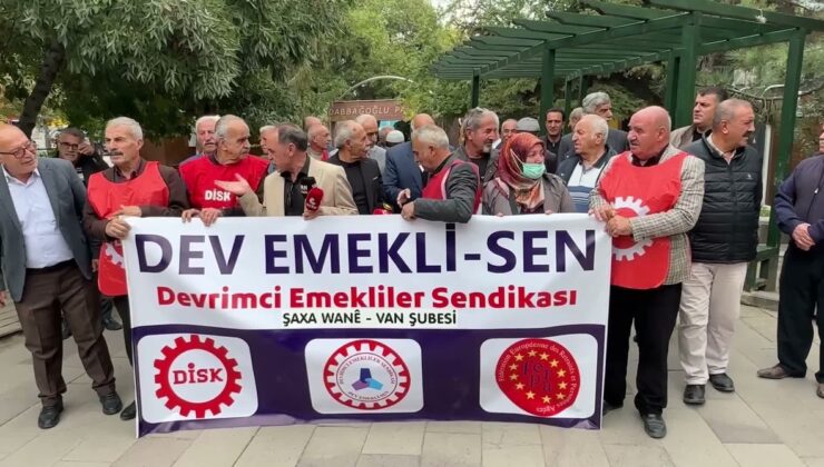 DİSK Devrimci Emekliler Van Şubesi, yüksek kira ve su faturalarına tepki gösterdi