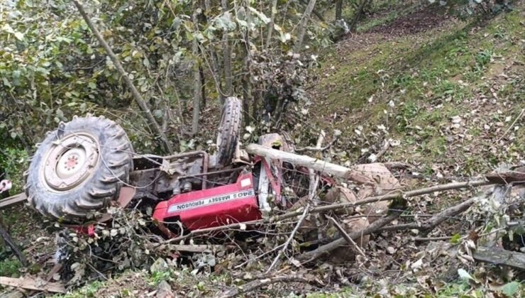 Düzce Akçakoca’da devrilen traktörün sürücüsü hayatını kaybetti