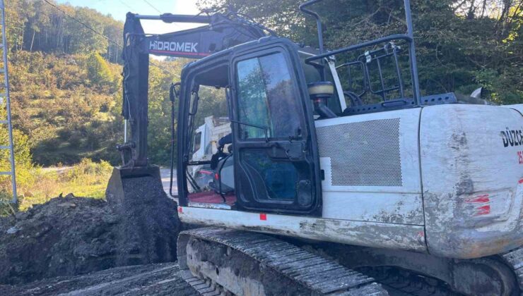 Düzce İl Özel İdaresi, Kaynaşlı Tavak Köyü’nde koruge boru çalışmasını tamamladı