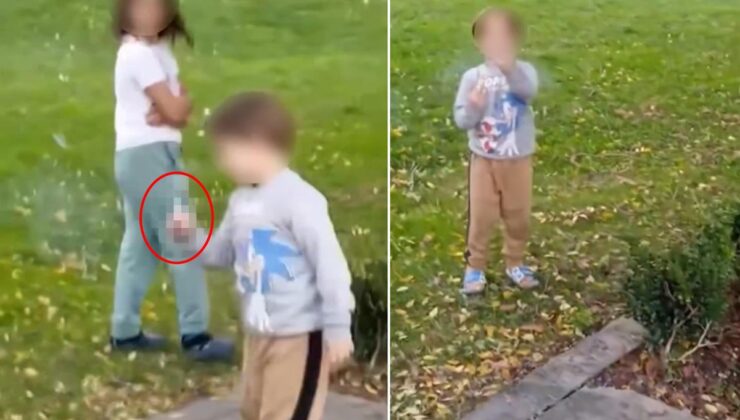 Düzce’de pes dedirten görüntü! Bir de el hareketi çekti