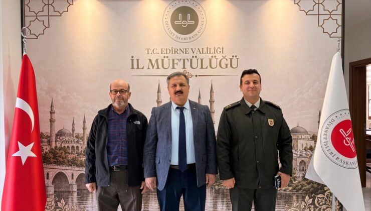 Edirne Askerlik Şube Başkanı Kavuş, Müftülükte çalışmalarını anlattı