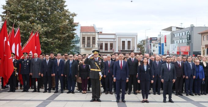 Edirne, Kırklareli ve Tekirdağ’da Cumhuriyet’in 103. yılı törenlerle kutlandı