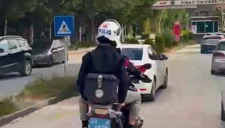 Elazığ’da polis, KPSS’ye geç kalan adayları motosikletle sınav salonuna taşıdı