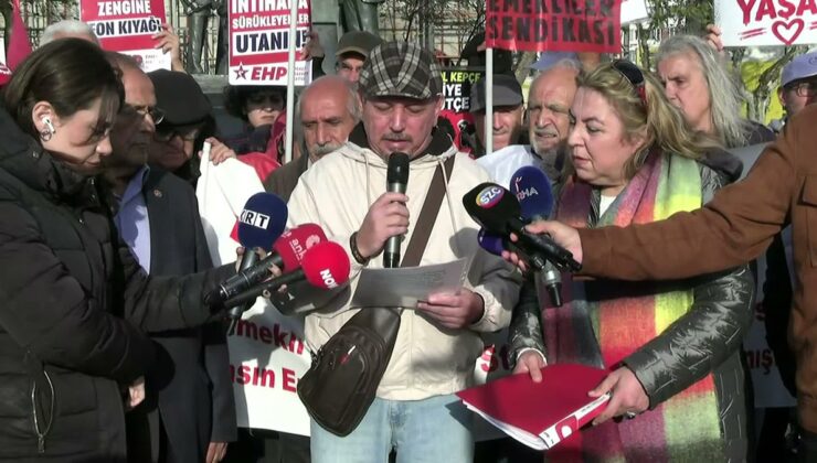 Emekliler, Kadıköy’de Ali Şekeroğlu’nu andı, iktidara seslendi: Artık bıçak kemiğe dayanmıştır! Feryadı duyun!