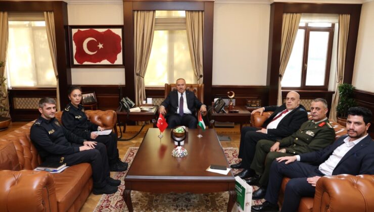 Emniyet Genel Müdürü Fidan, Filistin’in Ankara Büyükelçisi Abu Jaish’i kabul etti