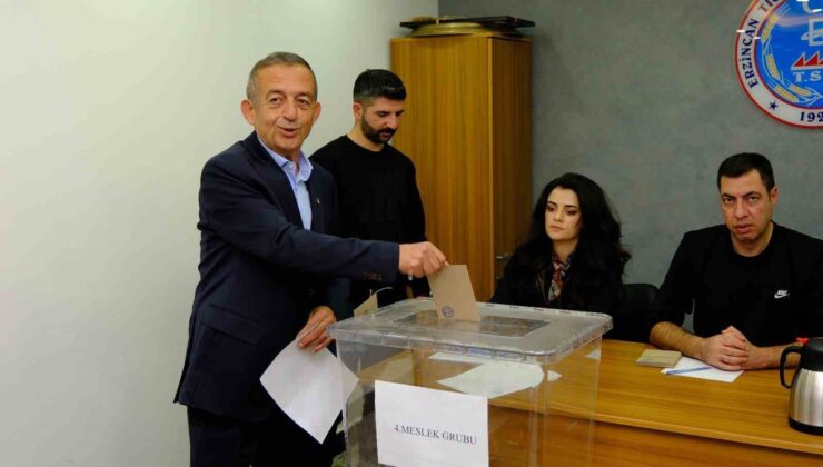 Erzincan TSO başkanlık seçimini Ahmet Tanoğlu 1105 oyla kazandı