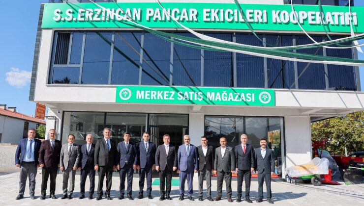 Erzincan Valisi Aydoğdu, Pancar Ekicileri Kooperatifini ziyaret ederek bilgi aldı