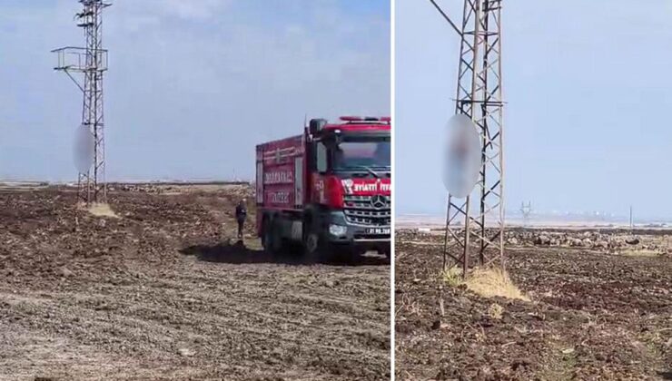 Eşiyle tartıştı, yüksek gerilim hattı direğine bağladığı iple intihar etti