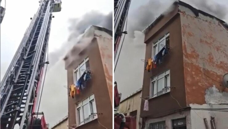 Fatih’te korkutan yangın! Alevler bitişikteki binanın çatısına sıçradı